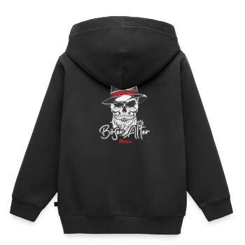 Evil Old Man Camouflage Camouflage Pattern Skull - Kids Premium Organic Hoodie - black - Back - AI Model Kid Male (0cm)