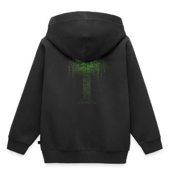 Programmeur d’arborescence binaire - Sweat Premium à capuche enfant bio - noir - Dos - AI Model Kid Male (0cm)