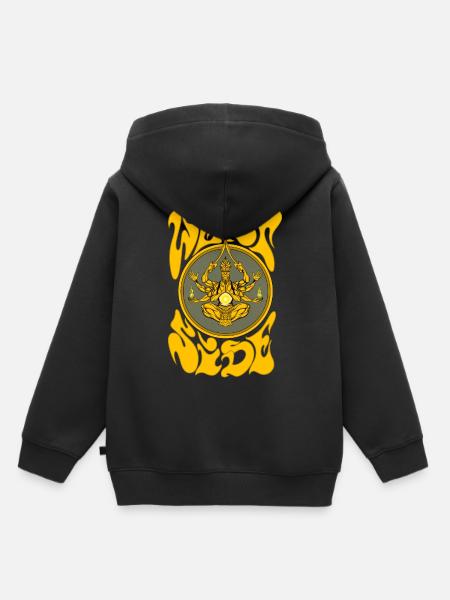 Côté ouest - Sweat Premium à capuche enfant bio - noir