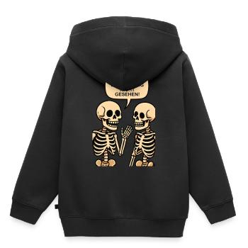Oh, I haven't seen you for ages! (Skeleton) - Kids Premium Organic Hoodie - black - Back - AI Model Kid Male (0cm)