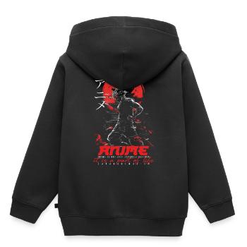 Anime for life - Animekarakter - Kinder Premium Organic Hoodie - Schwarz - Hinten - AI Model Kid Male (0cm)