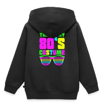 80er Jahre Bad Taste - Kinder Premium Organic Hoodie - Schwarz - Hinten - AI Model Kid Male (0cm)