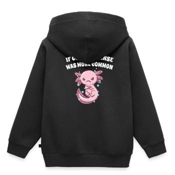 If common sense is more often funny - Kids Premium Organic Hoodie - black - Back - AI Model Kid Male (0cm)