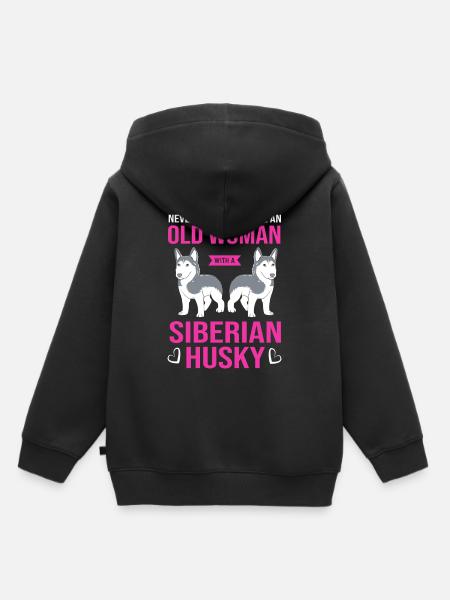 Husky - Kinder Premium Organic Hoodie - Schwarz