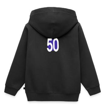 50 Geburtstag - Kinder Premium Organic Hoodie - Schwarz - Hinten - AI Model Kid Male (0cm)