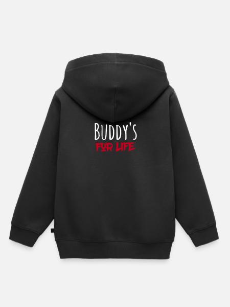 Buddy´s for Life - Kinder Premium Organic Hoodie - Schwarz