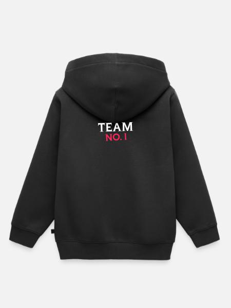 Team No.1 - Kinder Premium Organic Hoodie - Schwarz