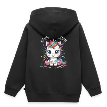 Unicorn Costume Carnival Confetti Streamers - Kids Premium Organic Hoodie - black - Back - AI Model Kid Male (0cm)