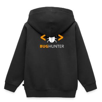 Débogueur de programmeur Bug Hunter - Sweat Premium à capuche enfant bio - noir - Dos - AI Model Kid Male (0cm)