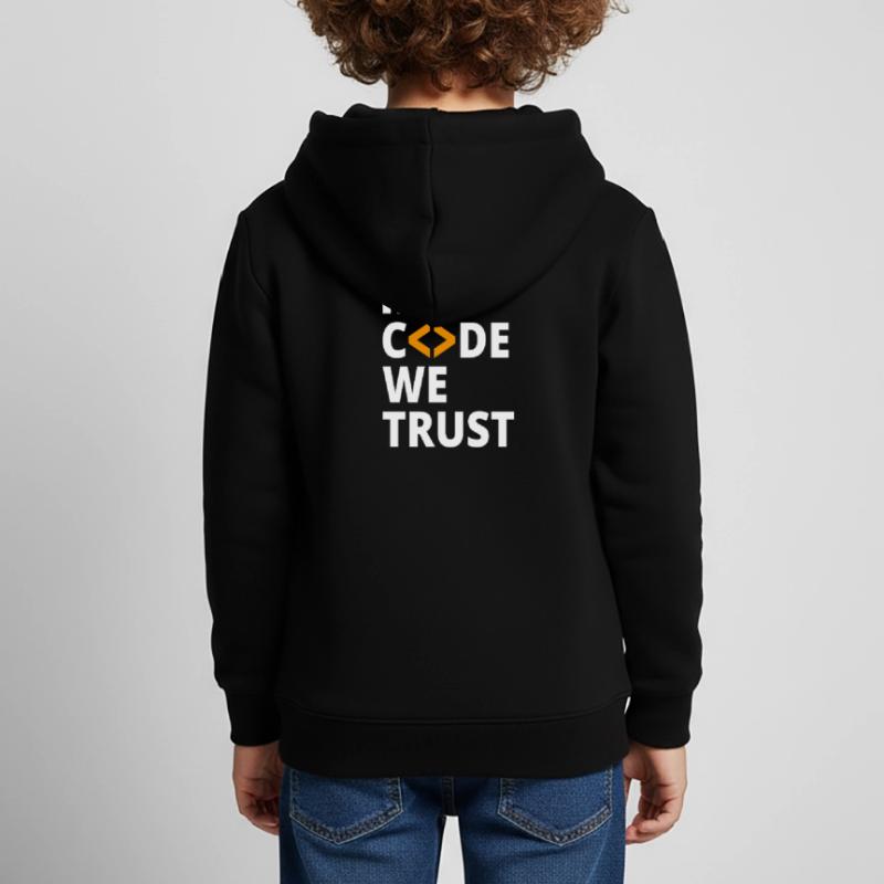 In code we trust Programmierer Geek Coding Nerd Kinder Premium Organic Hoodie