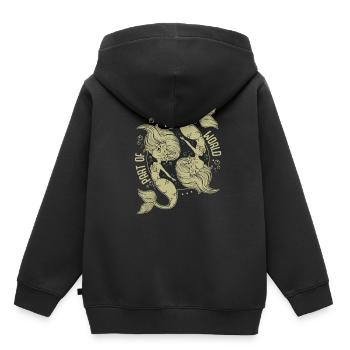 Meerjungfrauen - Kinder Premium Organic Hoodie - Schwarz - Hinten - AI Model Kid Male (0cm)