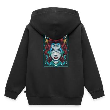 Meerjungfrauen - Kinder Premium Organic Hoodie - Schwarz - Hinten - AI Model Kid Male (0cm)