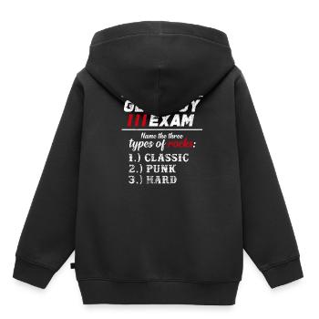Trois types de rock classique Punk Hard Idée cadeau - Sweat Premium à capuche enfant bio - noir - Dos - AI Model Kid Male (0cm)