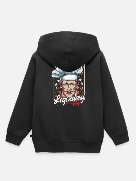 Chefkoch - Kinder Premium Organic Hoodie - Schwarz