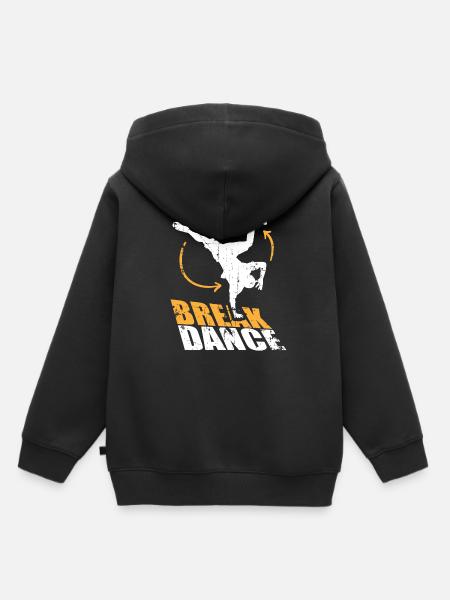 Breakdance Handstand Spin Breakdancer Bboy - Kinder Premium Organic Hoodie - Schwarz