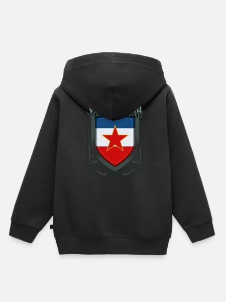 Jugoslawien - Kinder Premium Organic Hoodie - Schwarz