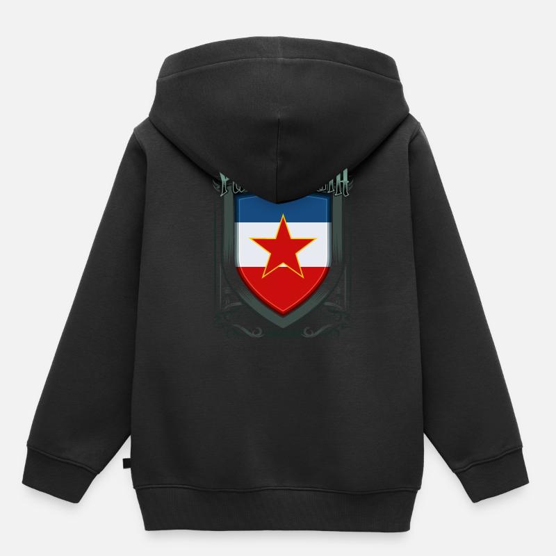 Yougoslavie - Sweat Premium à capuche enfant bio - noir