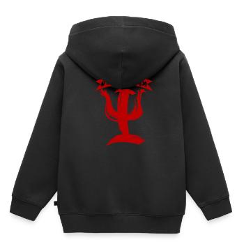 Psychologe - Kinder Premium Organic Hoodie - Schwarz - Hinten - AI Model Kid Male (0cm)