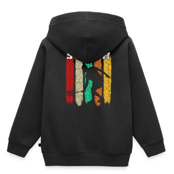squash - Sweat Premium à capuche enfant bio - noir - Dos - AI Model Kid Male (0cm)