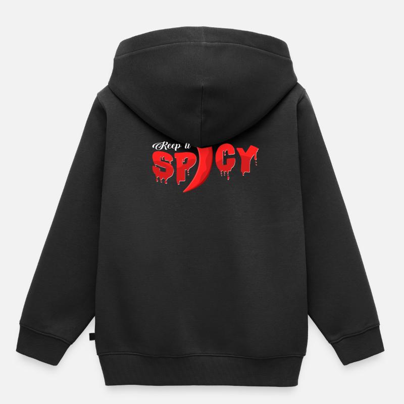 chili - Sweat Premium à capuche enfant bio - noir