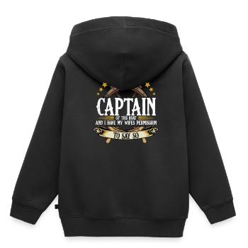 navigation à voile - Sweat Premium à capuche enfant bio - noir - Dos - AI Model Kid Male (0cm)