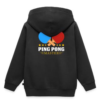 Ping-pong - Sweat Premium à capuche enfant bio - noir - Dos - AI Model Kid Male (0cm)