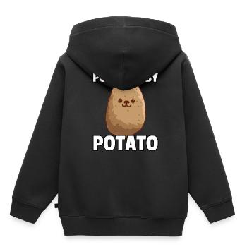 Potatoes Potato Potatoes Potatoes Erpfi Fries - Kids Premium Organic Hoodie - black - Back - AI Model Kid Male (0cm)