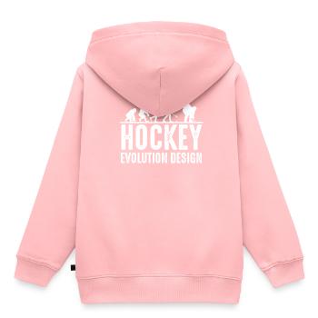 hockey - Sweat Premium à capuche enfant bio - rose - Dos - AI Model Kid Female (0cm)