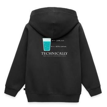 science - Sweat Premium à capuche enfant bio - noir - Dos - AI Model Kid Male (0cm)