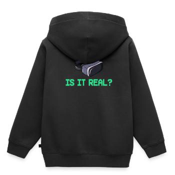 Lunettes de réalité virtuelle VR Réalité virtuelle - Sweat Premium à capuche enfant bio - noir - Dos - AI Model Kid Male (0cm)