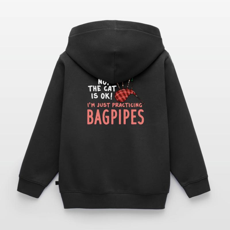 Cornemuse Cornemuse Cornemuse Bockpipe Cornemuse Sweat Premium à capuche enfant bio