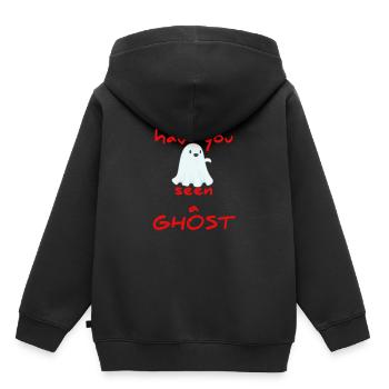 paranormaler grivoise fantôme - Sweat Premium à capuche enfant bio - noir - Dos - AI Model Kid Male (0cm)