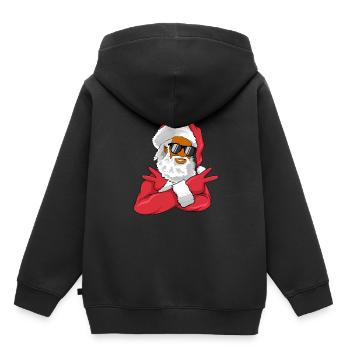 African-American Santa Claus - Kids Premium Organic Hoodie - black - Back - AI Model Kid Male (0cm)