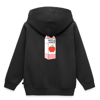 Apple Juice Tetra Pack Box Apples Juice Healthy Vitamin - Kids Premium Organic Hoodie - black - Back - AI Model Kid Male (0cm)