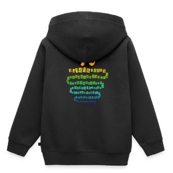 Nombre de pi - Sweat Premium à capuche enfant bio - noir - Dos - AI Model Kid Male (0cm)
