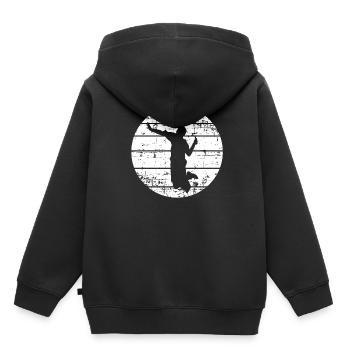 Tennis - Kids Premium Organic Hoodie - black - Back - AI Model Kid Male (0cm)