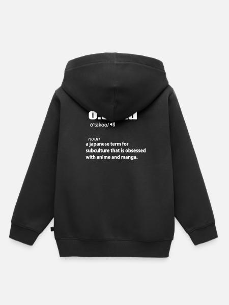 Otaku - Sweat Premium à capuche enfant bio - noir