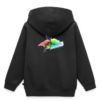 Lackierer - Kinder Premium Organic Hoodie - Schwarz - Hinten - AI Model Kid Male (0cm)