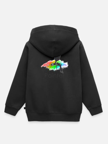 Lackieren - Kinder Premium Organic Hoodie - Schwarz