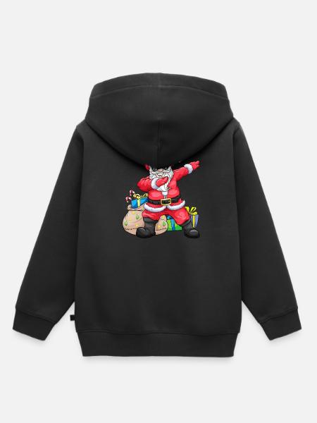 Cool deppen Santa Claus Christmas Santa Claus - Premium børne hættetrøje økologisk - sort