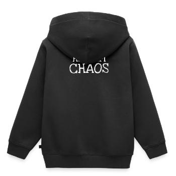 Held Im Chaos - Kinder Premium Organic Hoodie - Schwarz - Hinten - AI Model Kid Male (0cm)