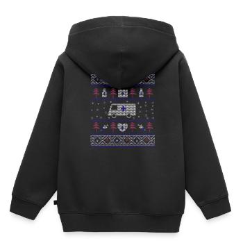 Ugly Christmas Hospital - Kids Premium Organic Hoodie - black - Back - AI Model Kid Male (0cm)