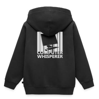 Computer nerd - Kids Premium Organic Hoodie - black - Back - AI Model Kid Male (0cm)