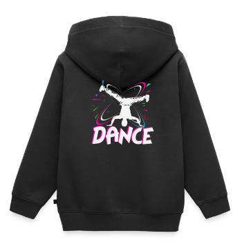 Breakdancer - Kinder Premium Organic Hoodie - Schwarz - Hinten - AI Model Kid Male (0cm)