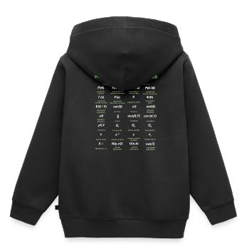 Wahrscheinlichkeit und Statistik Mathe - Kinder Premium Organic Hoodie - Schwarz - Hinten - AI Model Kid Male (0cm)