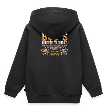 Bob's Quantum Mechanics University Physique - Sweat Premium à capuche enfant bio - noir - Dos - AI Model Kid Male (0cm)