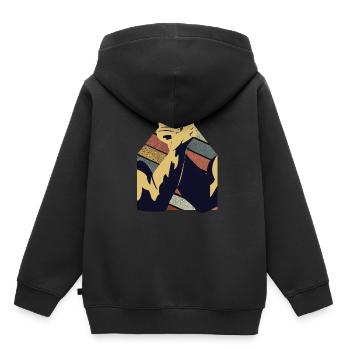 Arm Wrestling - Kinder Premium Organic Hoodie - Schwarz - Hinten - AI Model Kid Male (0cm)