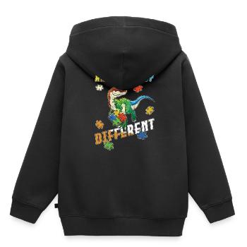Journée de la conscience pour l’autisme - Sweat Premium à capuche enfant bio - noir - Dos - AI Model Kid Male (0cm)