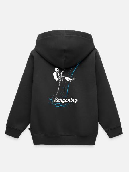 Barranquismo - Sudadera Premium con capucha infantil orgánica - negro