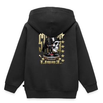 Straßen Rapper - Kinder Premium Organic Hoodie - Schwarz - Hinten - AI Model Kid Male (0cm)